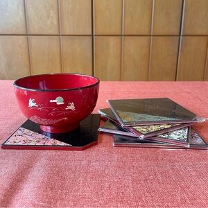 NEW✨Set of 5 Japanese Coasters Set